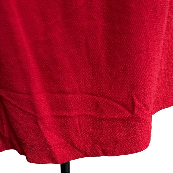 Sandro Paris Lace Blouse FR 2 US 6 Red Cutout Short Sleeve Keyhole NWT $250 - Picture 6 of 13